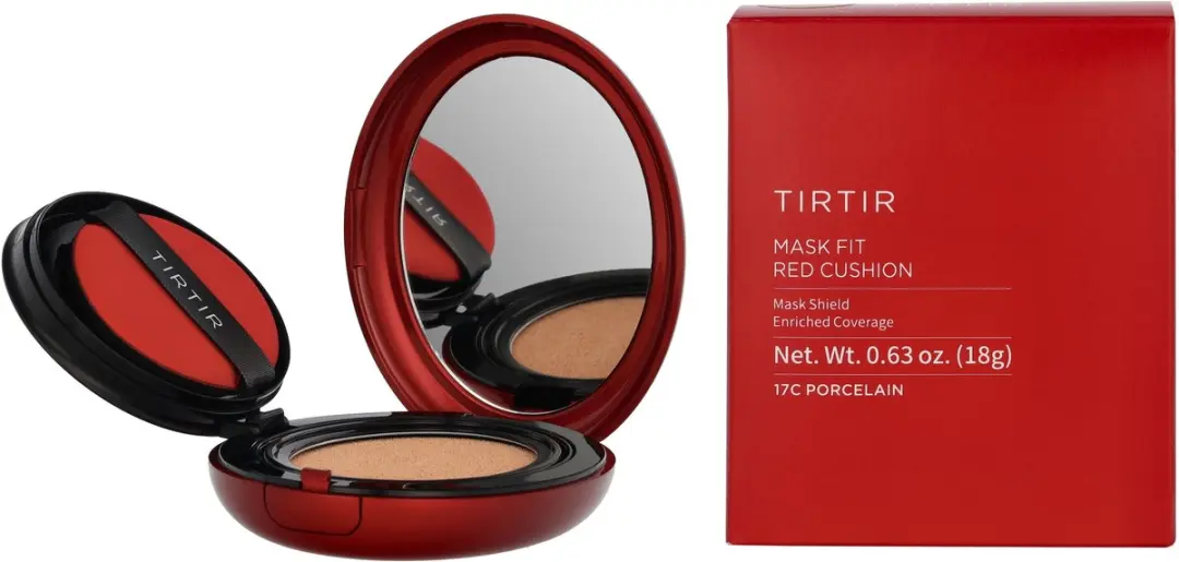 TIRTIR Mask Fit Red Cushion 17C Porcelain - SPF40 PA++ 18g - afbeelding 6 van 6