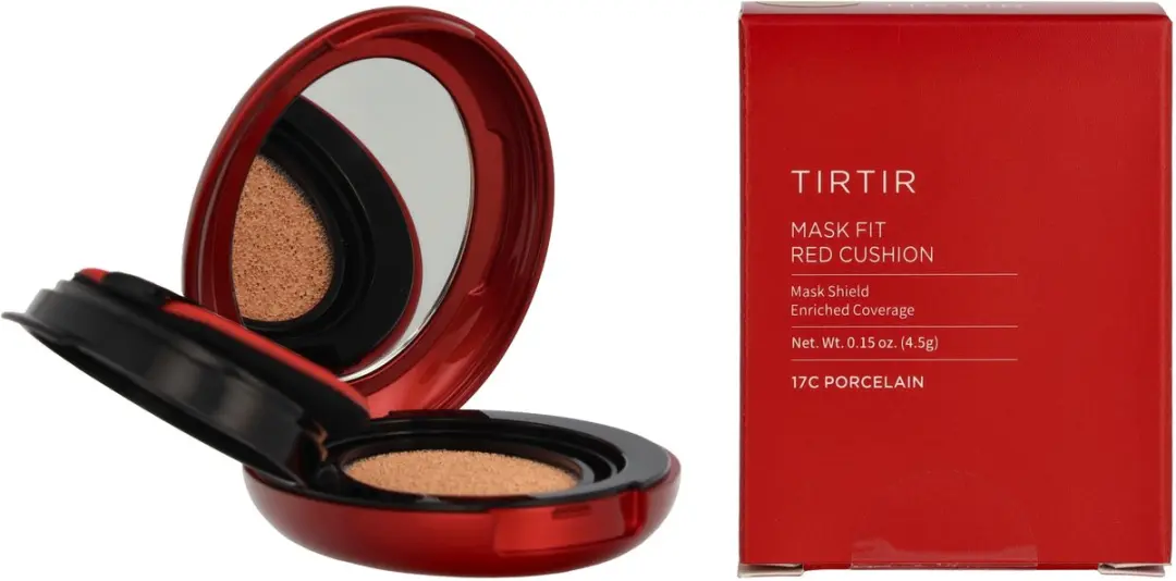 Tirtir Mask Fit Red Cushion Foundation SPF40 - #17C Porcelain 4.5g - afbeelding 5 van 6