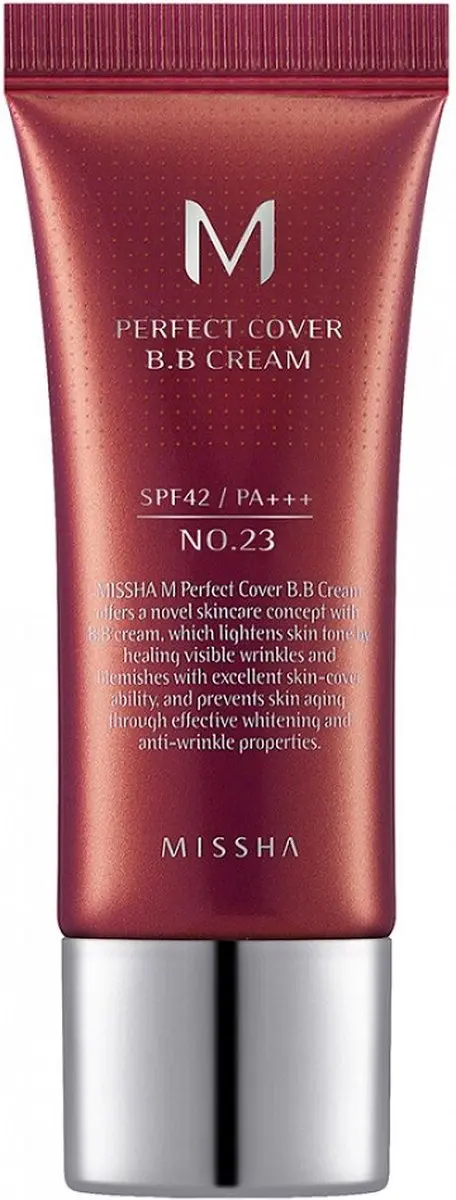 Missha Perfect Cover BB Cream NO.23 Natural Beige - 20ml - afbeelding 2 van 2