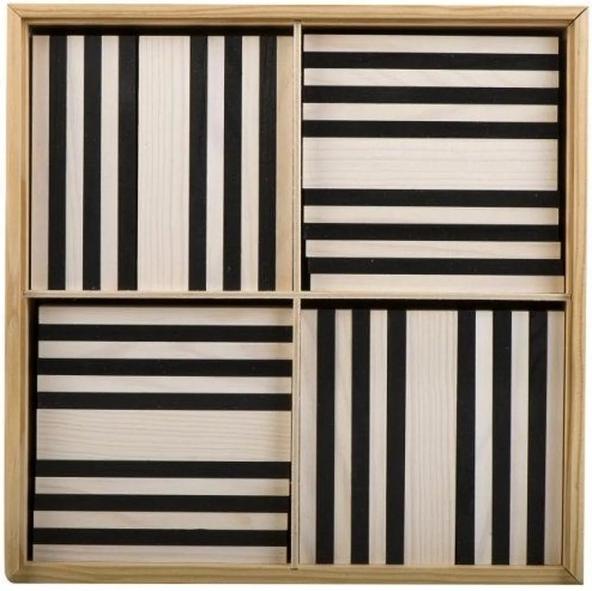 KAPLA - KAPLA Kleur - Constructiespeelgoed - Zwart wit - 100 Plankjes