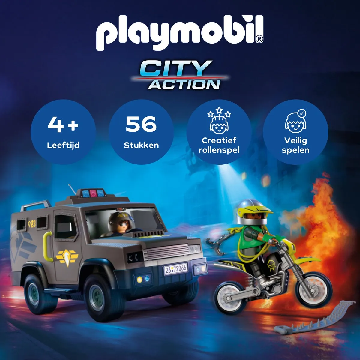 Playmobil City Action SWAT-voertuig 72066 - Multicolor