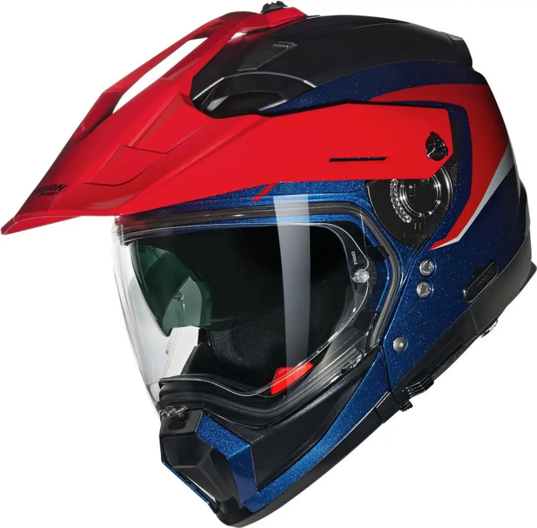 Nolan N70-2 X 06 Convinto 344 Blauw Rood Wit Glossy Multi Helm