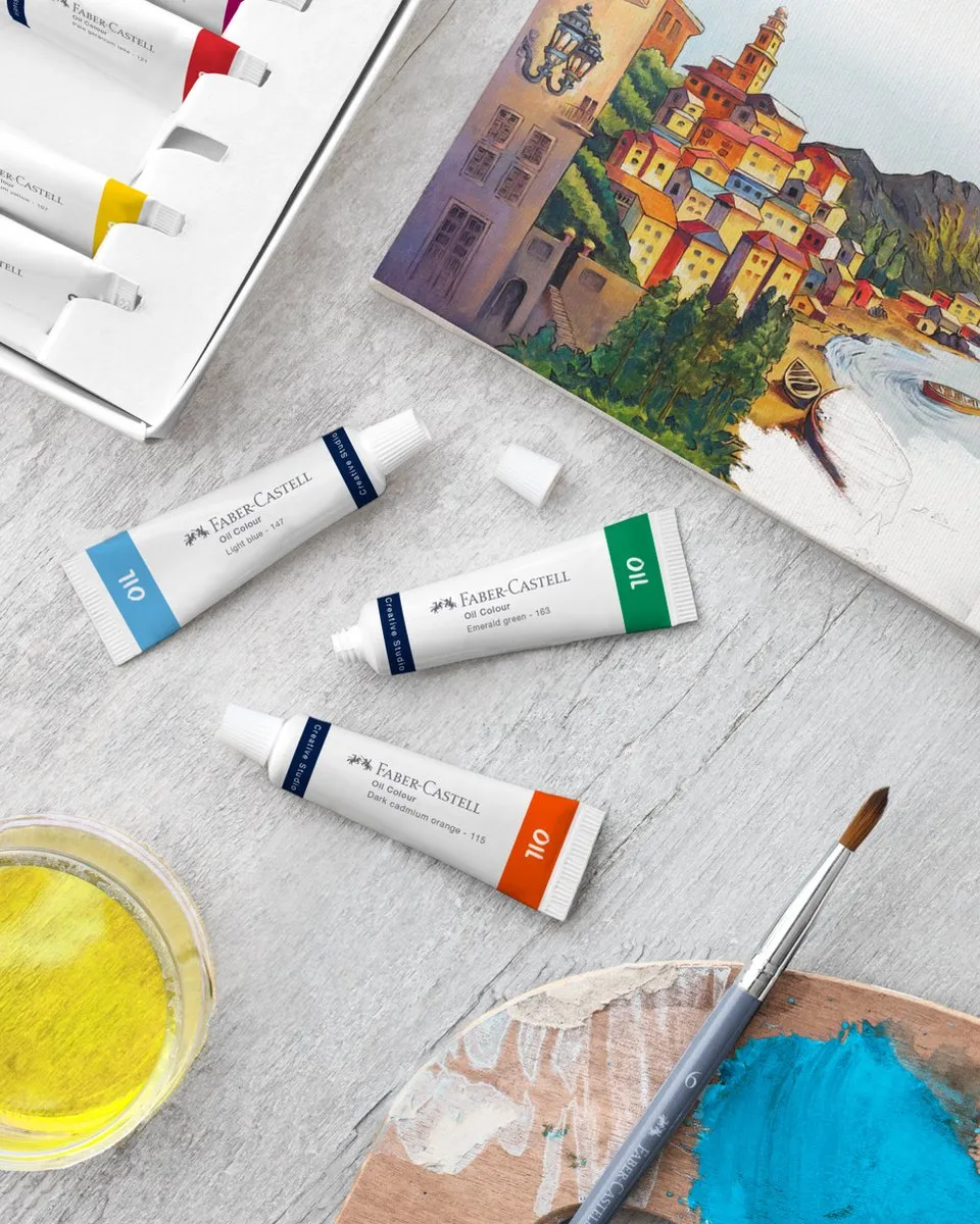 Faber-Castell Olieverf 12 Tubes 9ml - Assorti