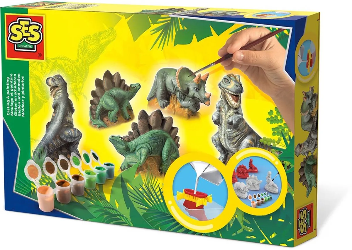 SES Creative Dino's Giet- en Schilderpakket