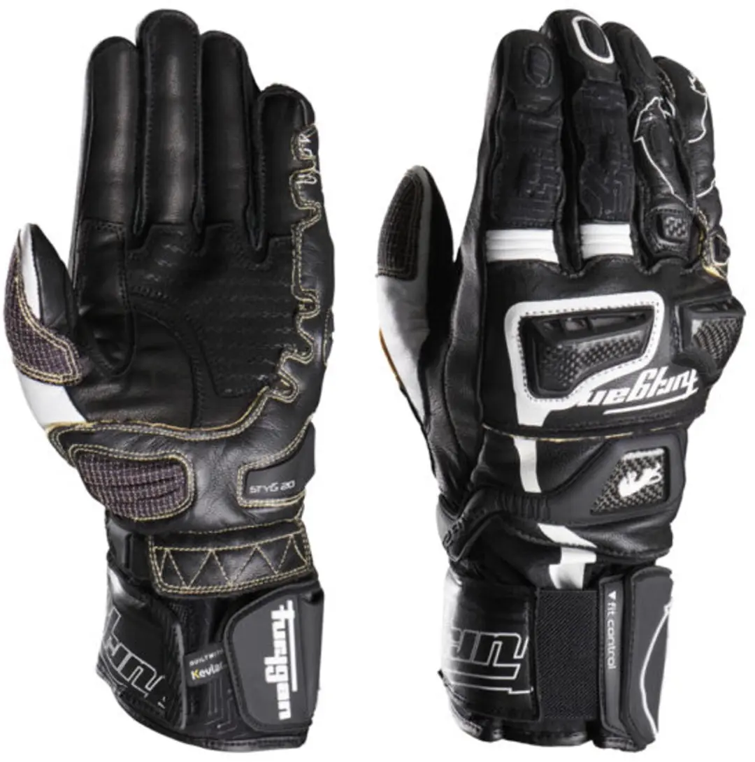 Furygan Styg20 X Kevlar Handschoenen - Maat L - Zwart/Wit - afbeelding 6 van 6