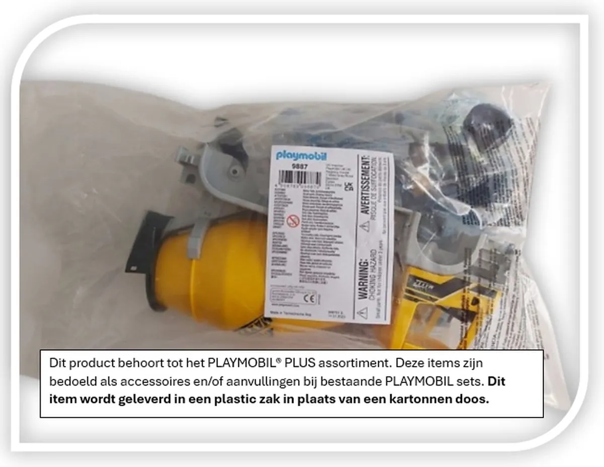 Playmobil City Action Betonmixer 9887 - Geel