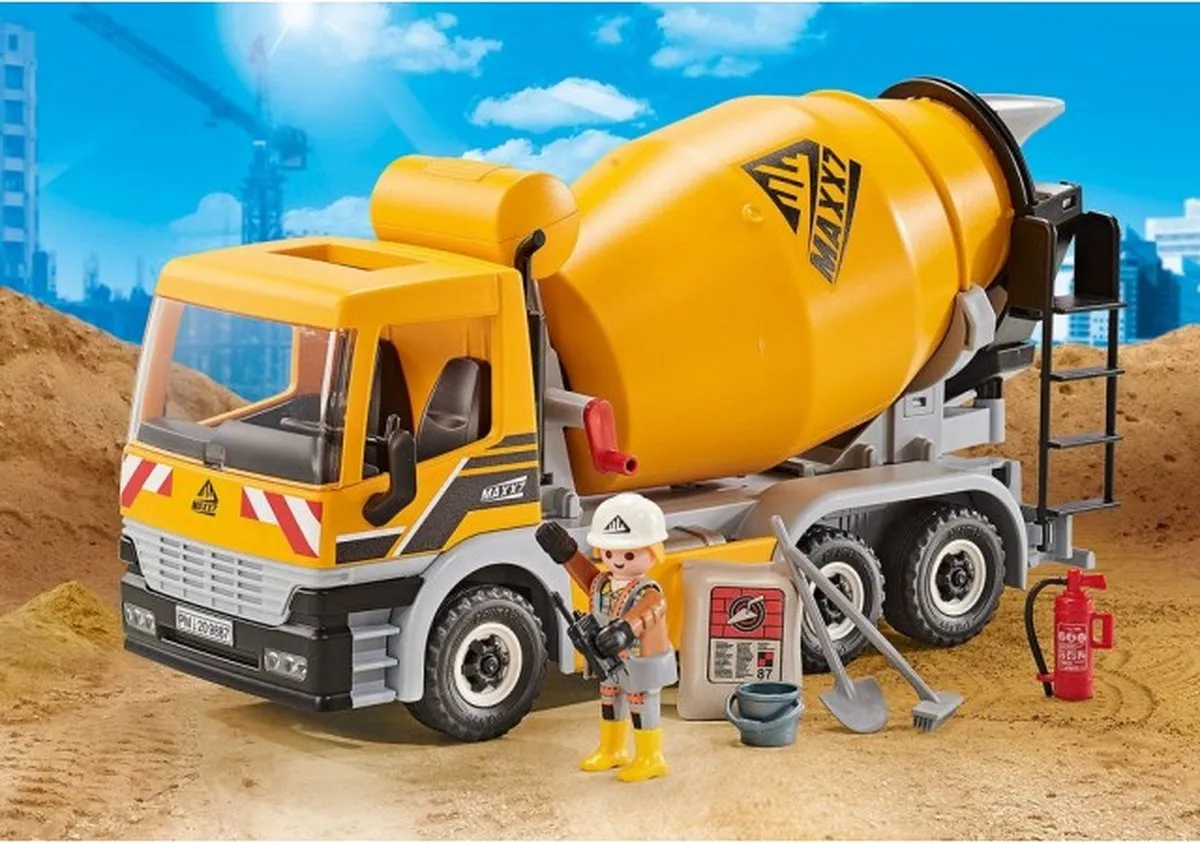 Playmobil City Action Betonmixer 9887 - Geel