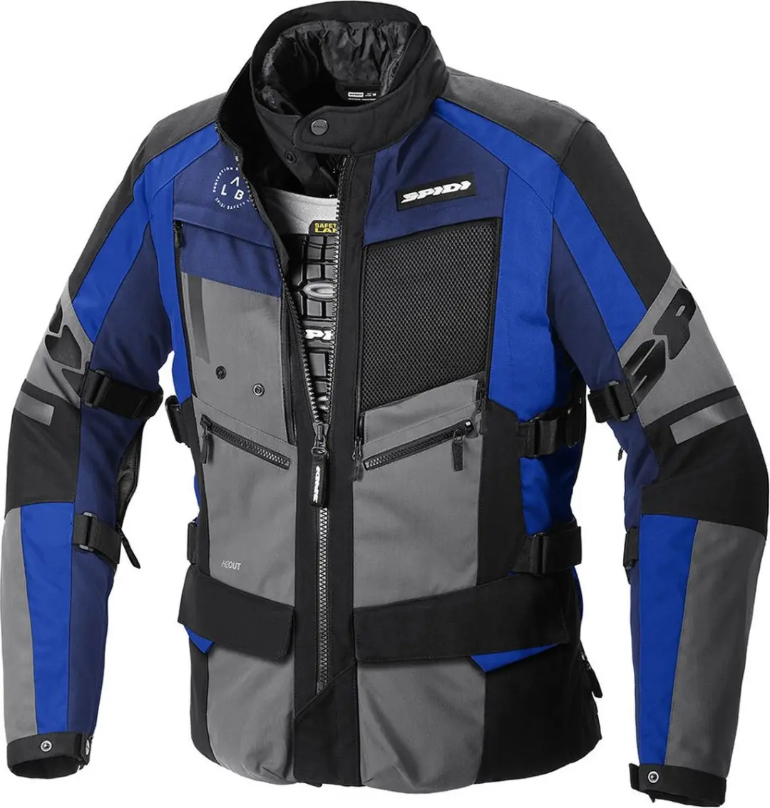 Spidi 4Season Evo Jas - M - Zwart/Blauw/Grijs - afbeelding 6 van 6