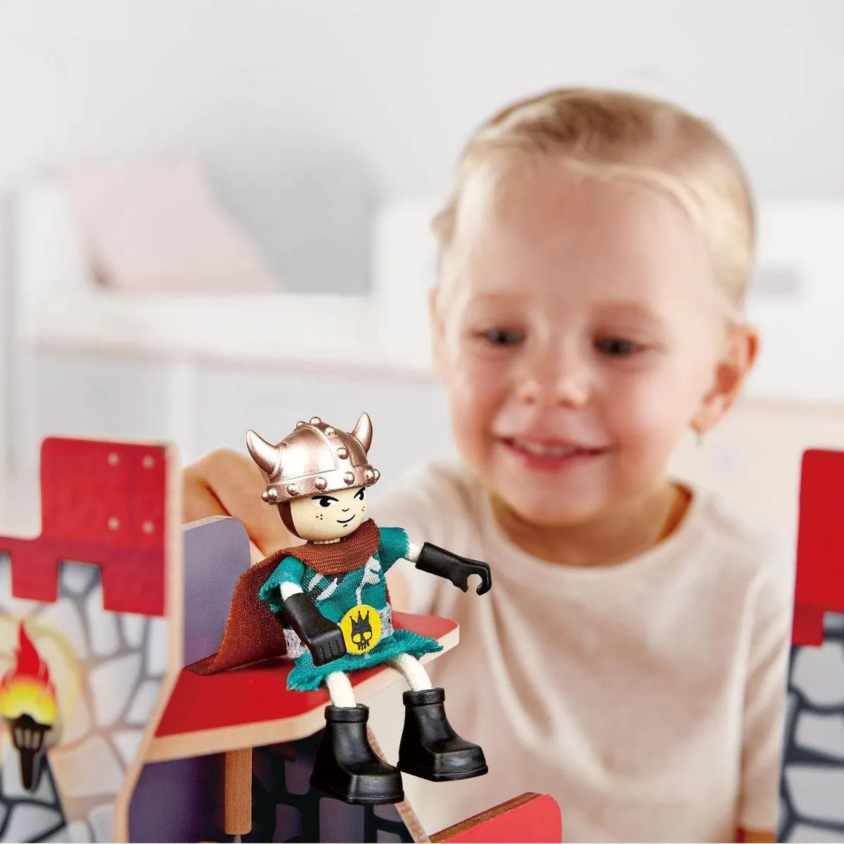 Hape Speelset Drakenrijder 309075 - 2-delig 17cm - Groen