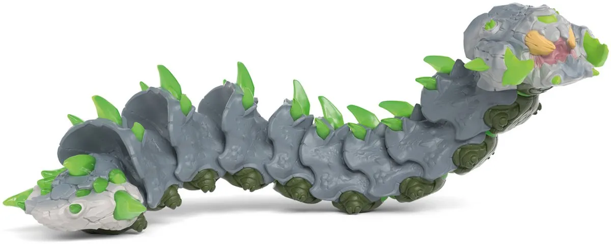 Schleich Eldrador Creatures Steenworm 70853 - Grijs/groen