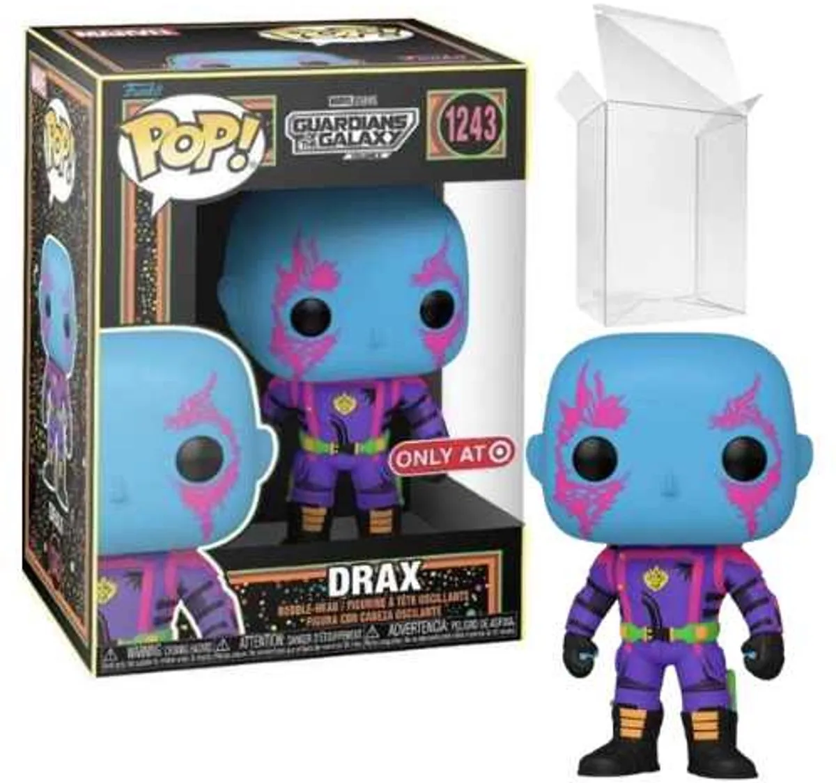 Funko Pop! Marvel Drax Blacklight #1243 - Multi