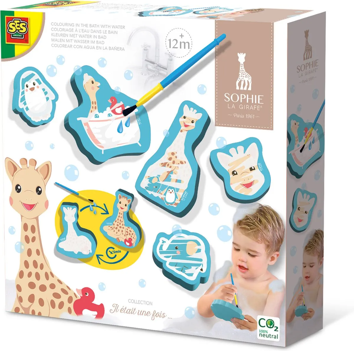 SES Creative Sophie la girafe Magische Figuren Badset