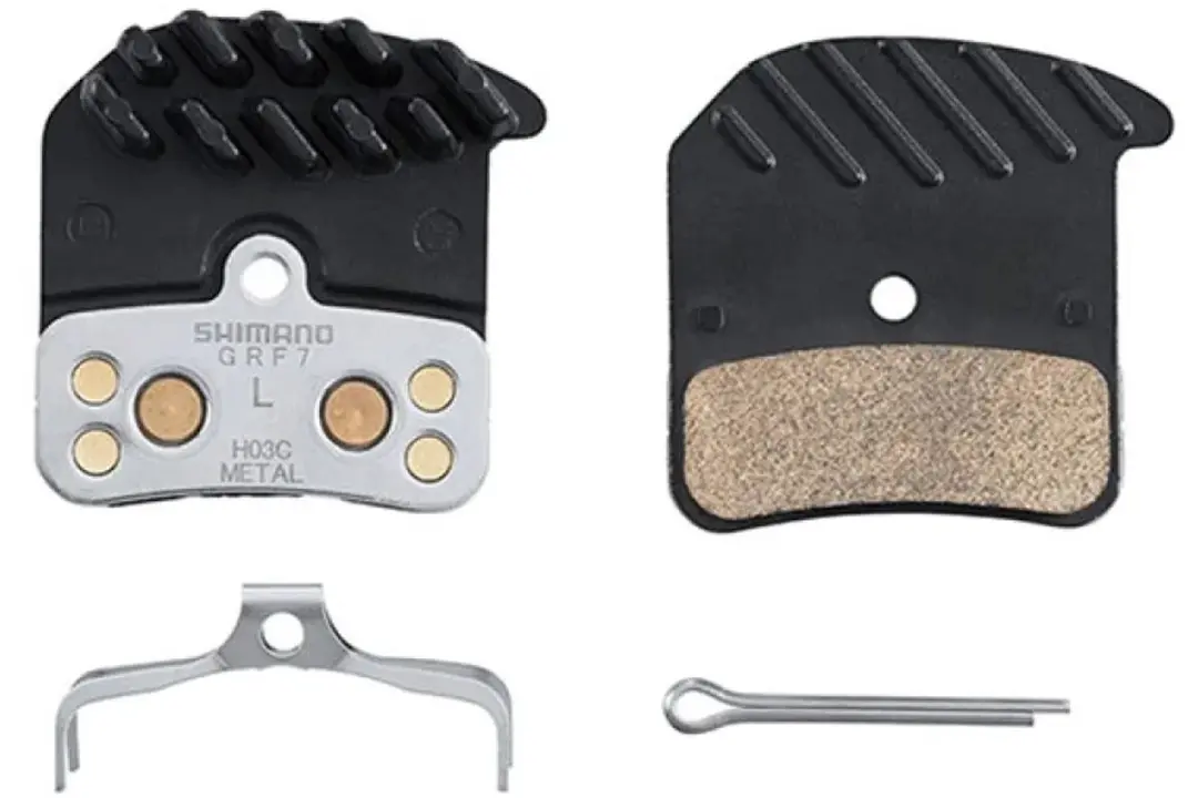 Shimano H03C Remblokken Schijfremmen - 5cm - Metaal met koelribben - afbeelding 5 van 5