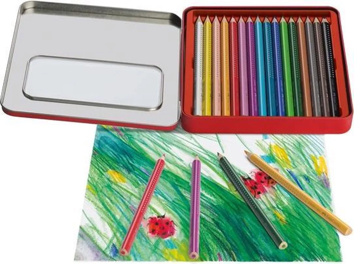 Faber-Castell Jumbo Grip Kleurpotloden 16 Stuks - Multicolor