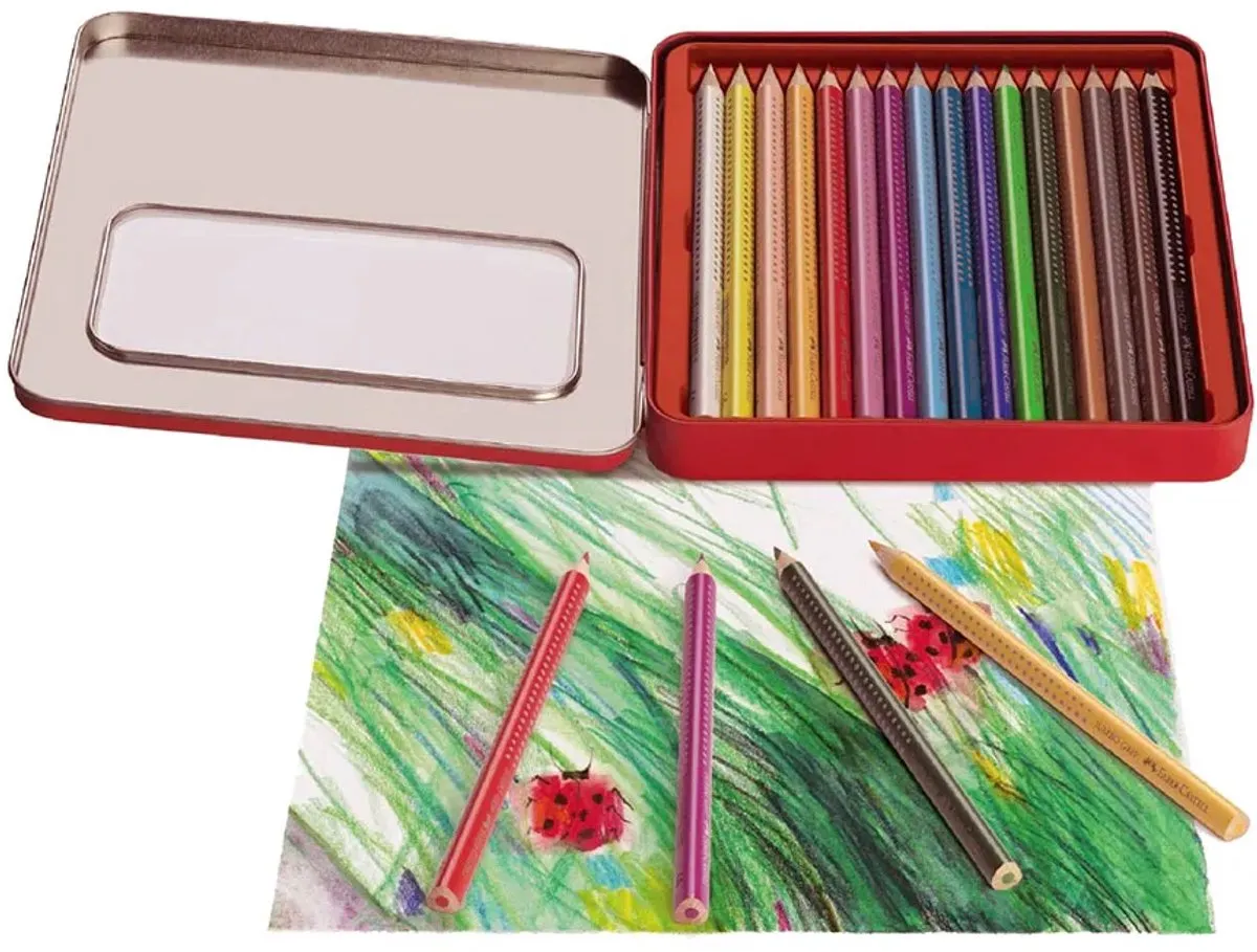 Faber-Castell Jumbo Grip Kleurpotloden 16 Stuks - Multicolor