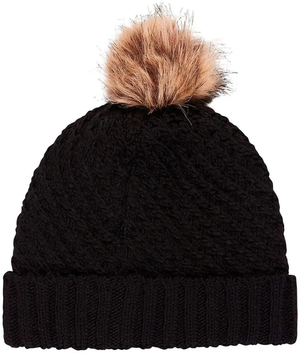 Roxy Dames Blizzard Muts - True Black - afbeelding 2 van 5