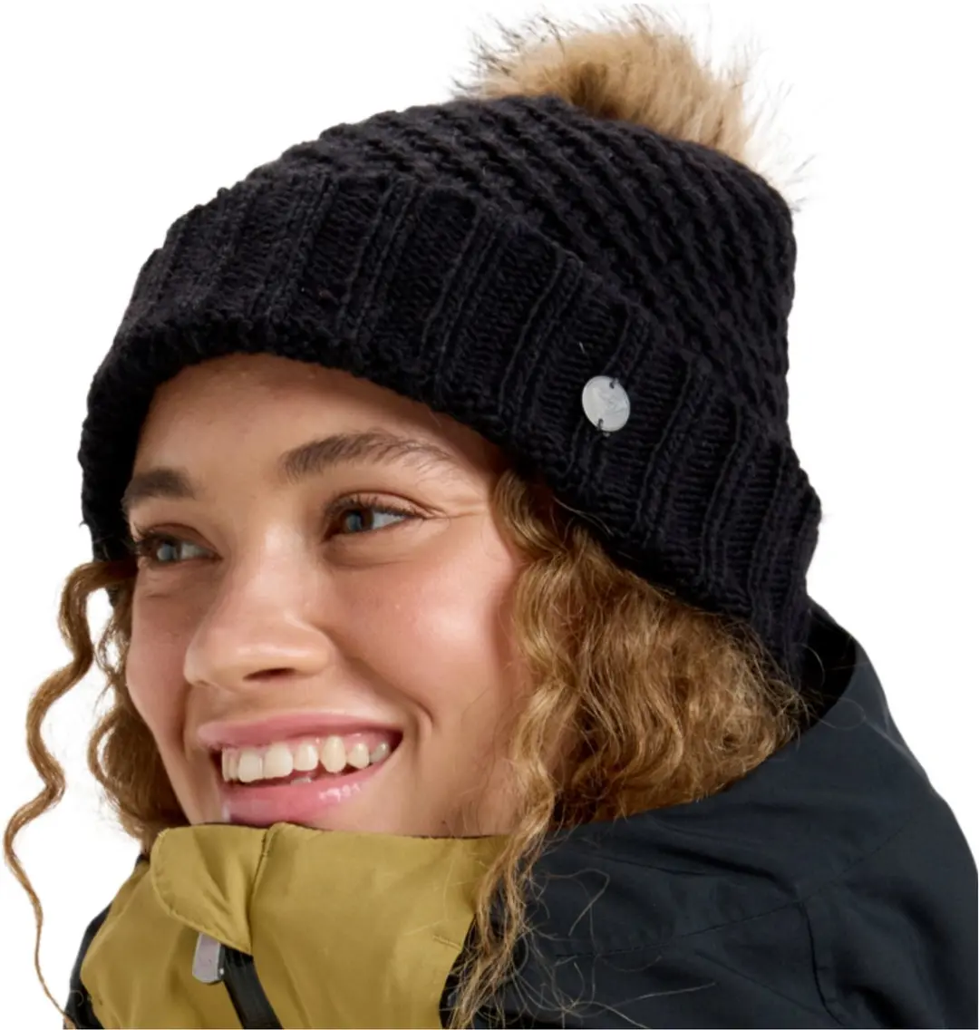 Roxy Dames Blizzard Muts - True Black - afbeelding 3 van 5