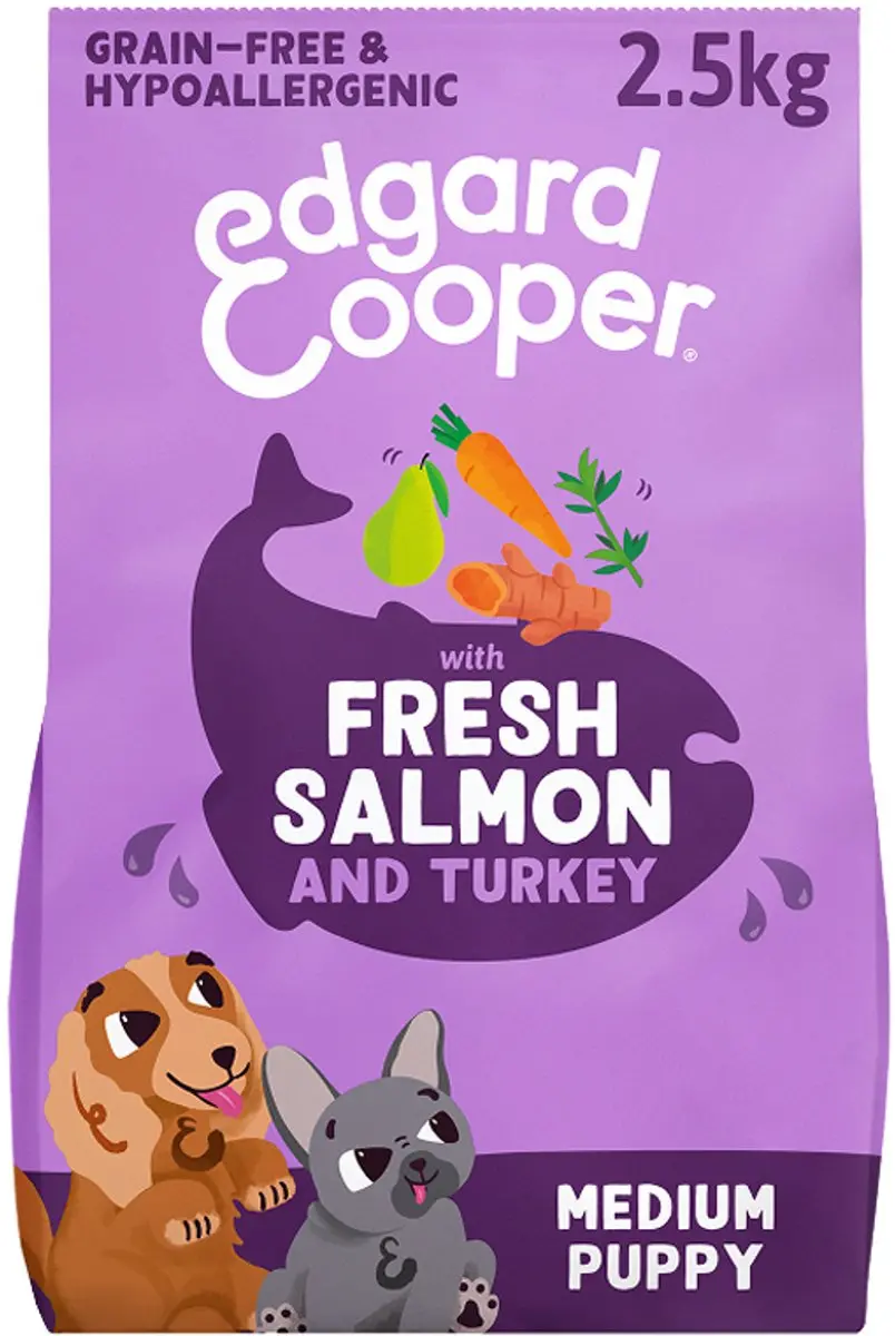 Edgard & Cooper Puppy Medium Hondenbrokken Zalm & Kalkoen 2,5kg - afbeelding 6 van 6