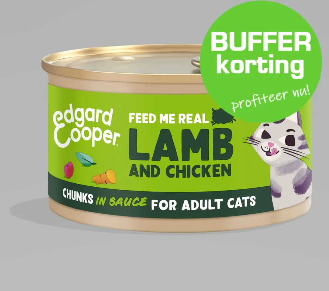 Edgard & Cooper Lam & Kip Chunks Kattenvoer 85g
