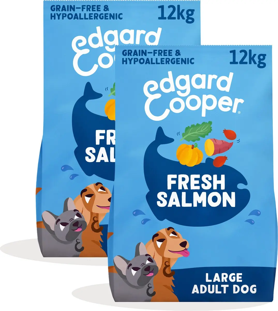Edgard & Cooper Zalm Graanvrij Hondenvoer 2x12kg
