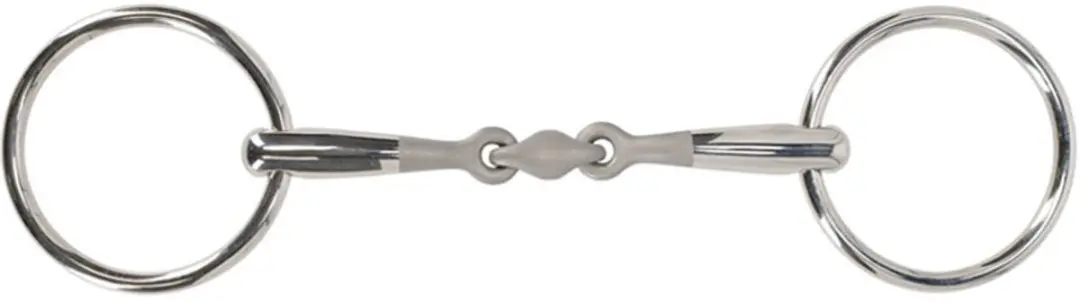 QHP Watertrens Dubbel Gebroken Anatomisch 14 mm Sandblasted