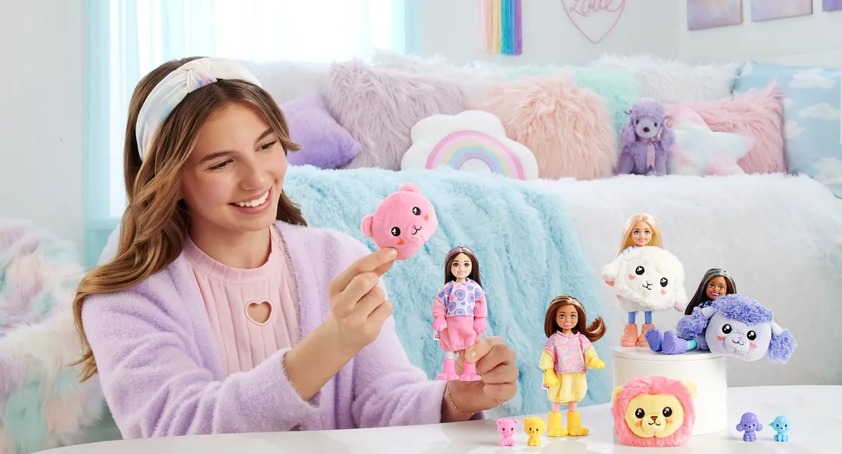 Barbie Cutie Reveal Paarse Lama HKR20 Minipop