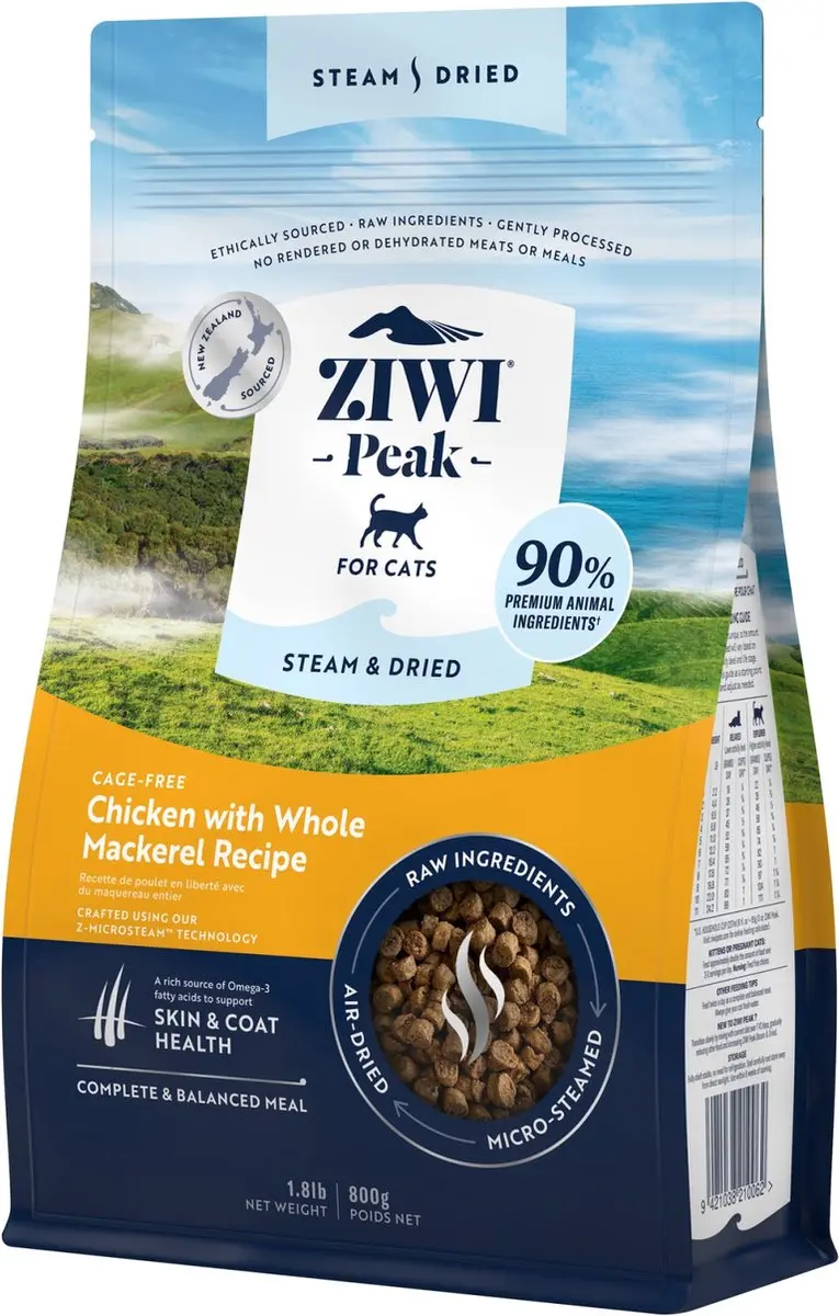 Ziwi Steam & Dried kattenvoeding