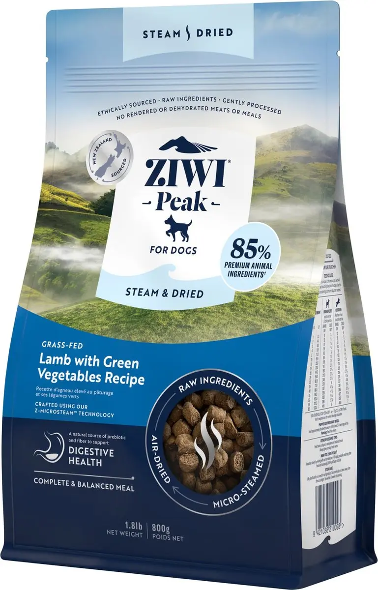 Ziwi Peak Steam & Dried hondenvoeding