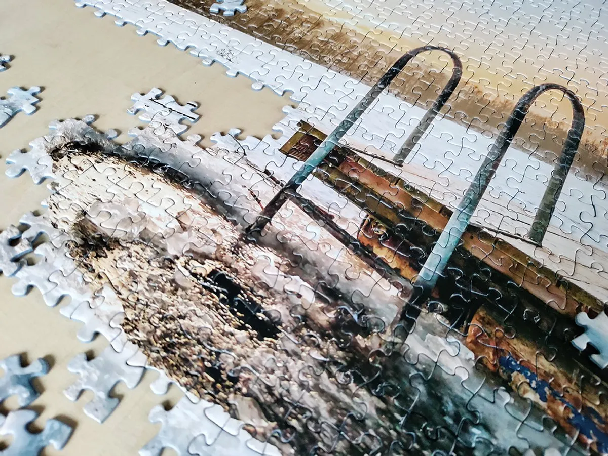 Tactic Winter Swimming Puzzel 1000 Stuks - Scandinavisch Ontwerp