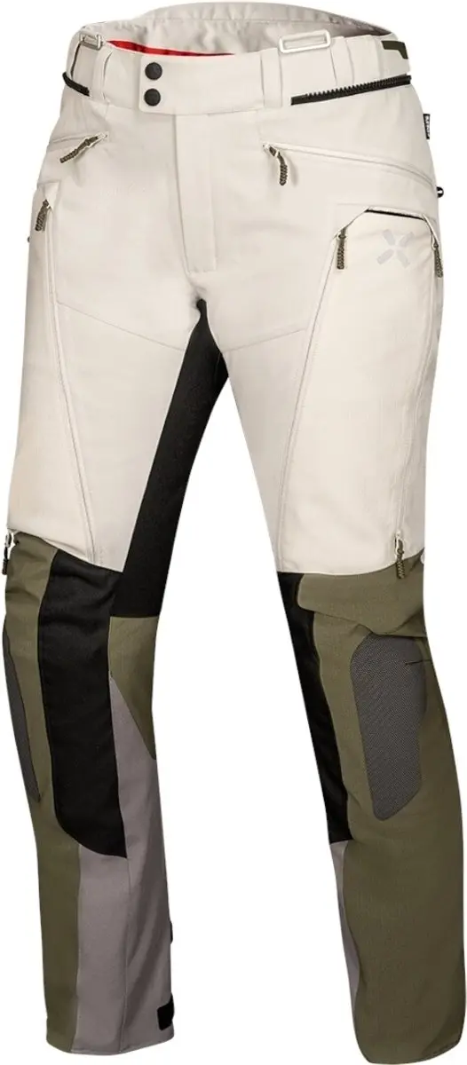 IXS Venture-Air 1.0 Dames Light Grijs Groen Textiele Motorbroek