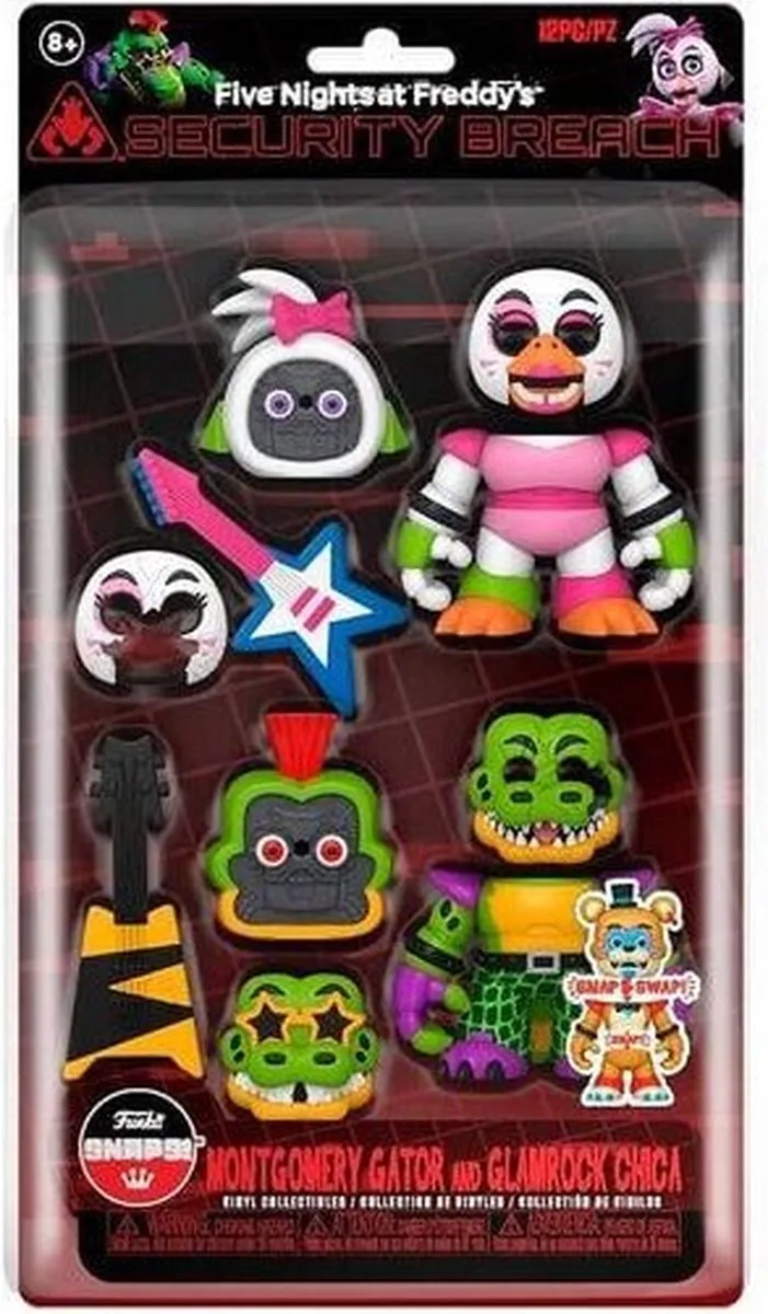 Funko Snaps! FNAF Glamrock Chica & Gator Double Snap Pack
