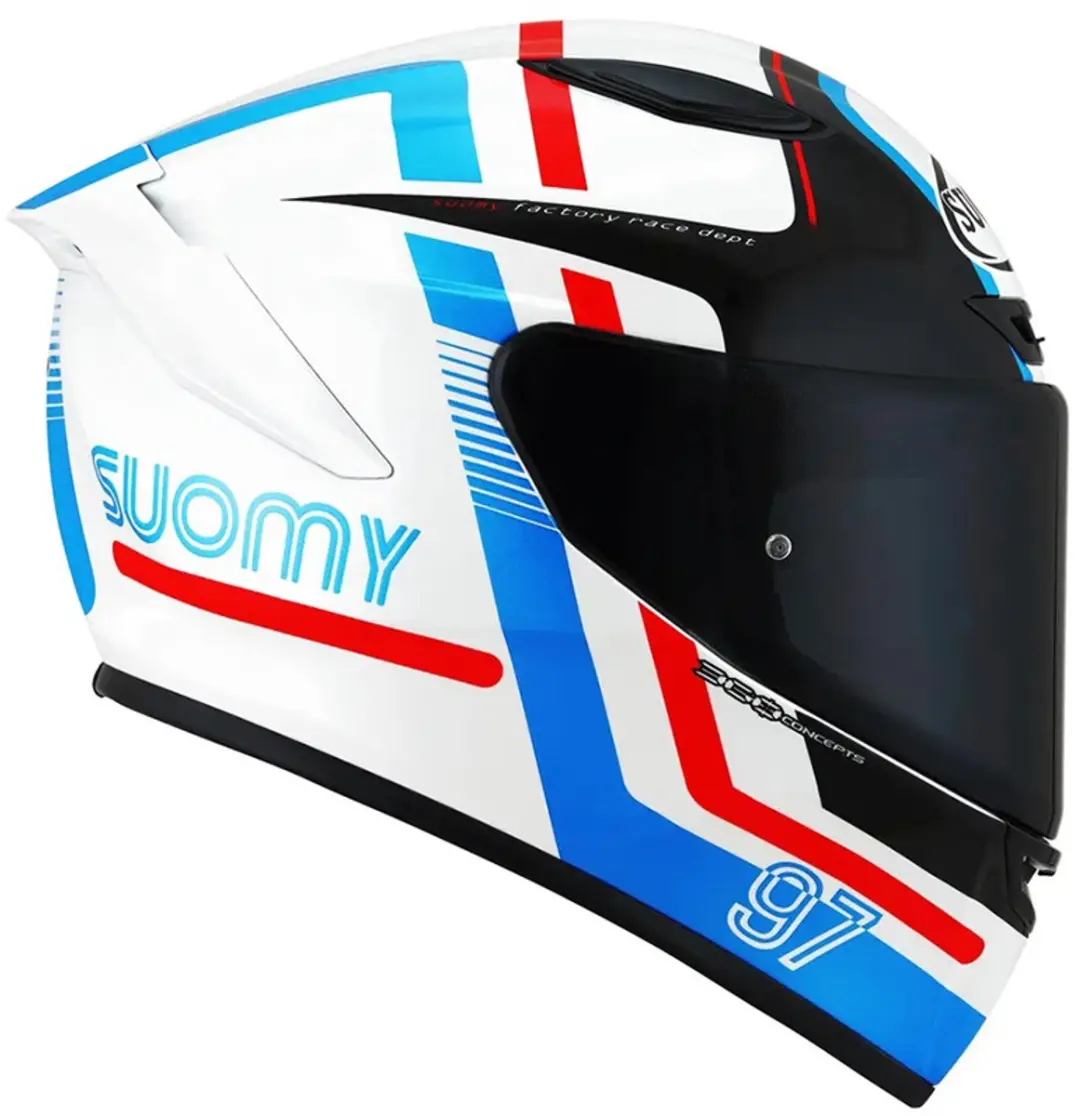 Suomy Track 1 Ninety Seven ECE 22.06 Integraalhelm - XL - Blauw/Wit