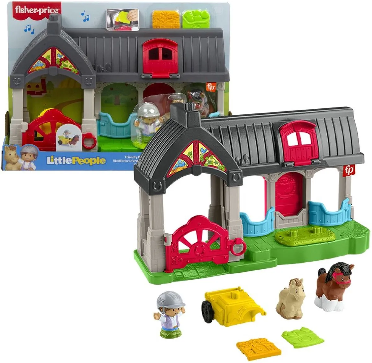 Fisher Price Little People Vriendelijke Paardenstal HWR84 - Speelfiguur