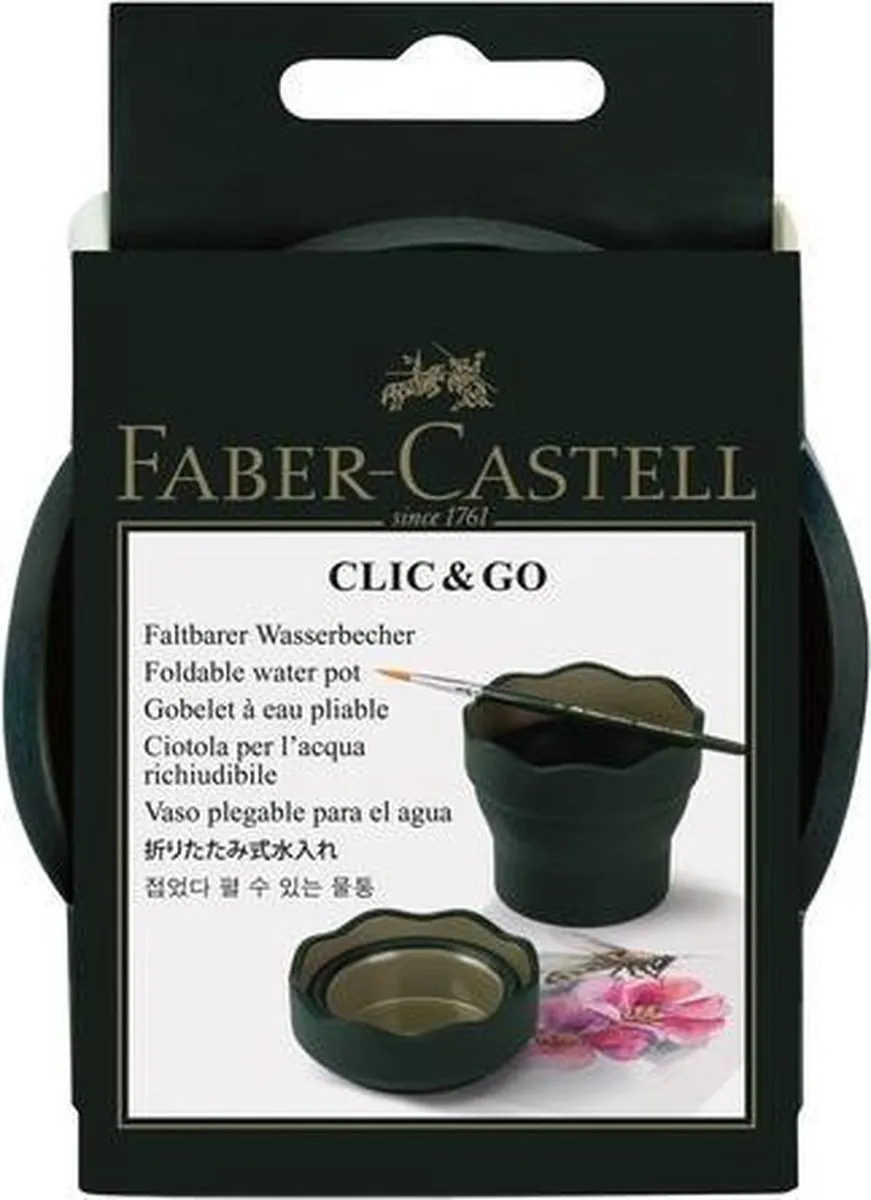 Faber-Castell Clic & Go Watercup 50ml - Donkergroen