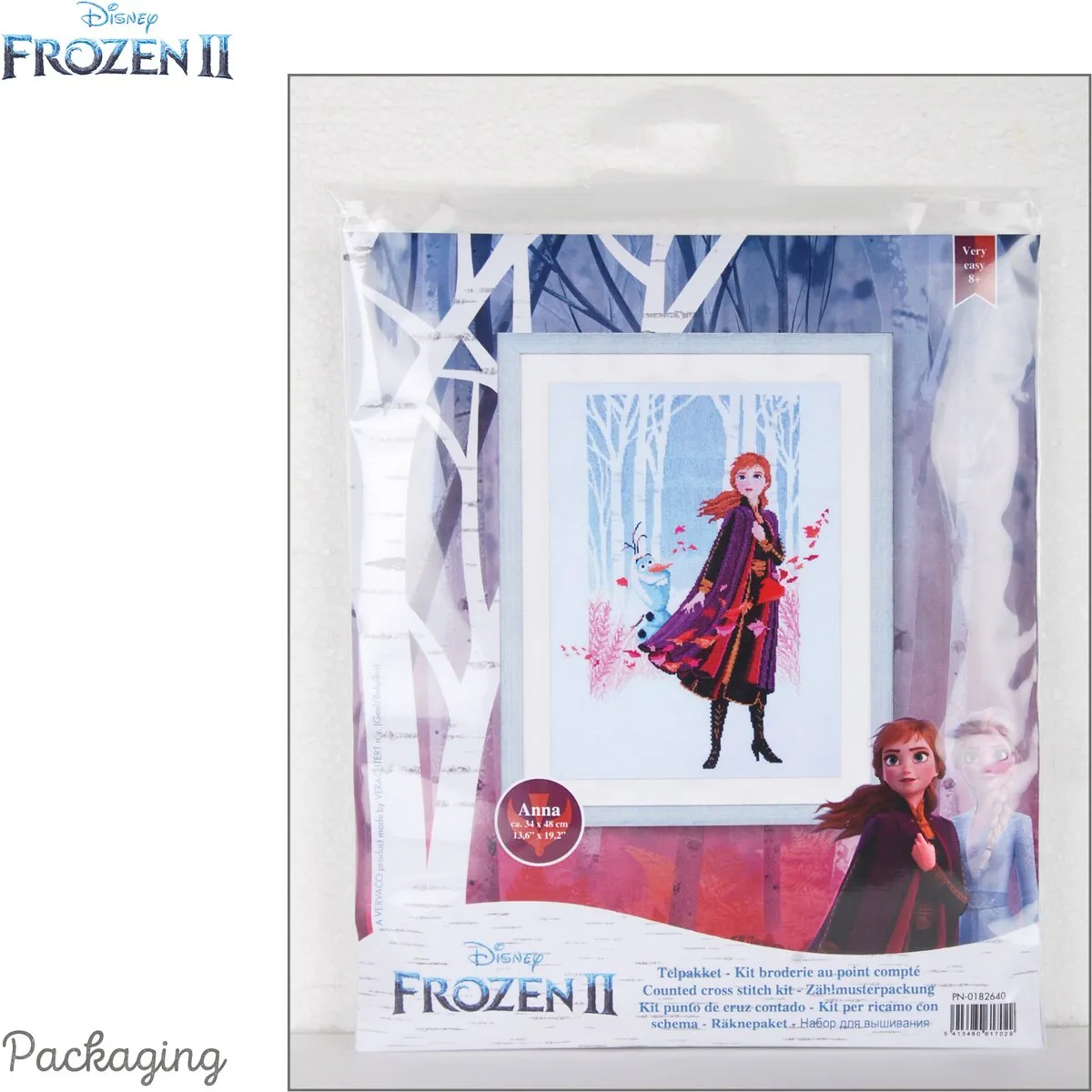 Disney Frozen 2 Anna Borduurpakket PN-0182640 - Wit