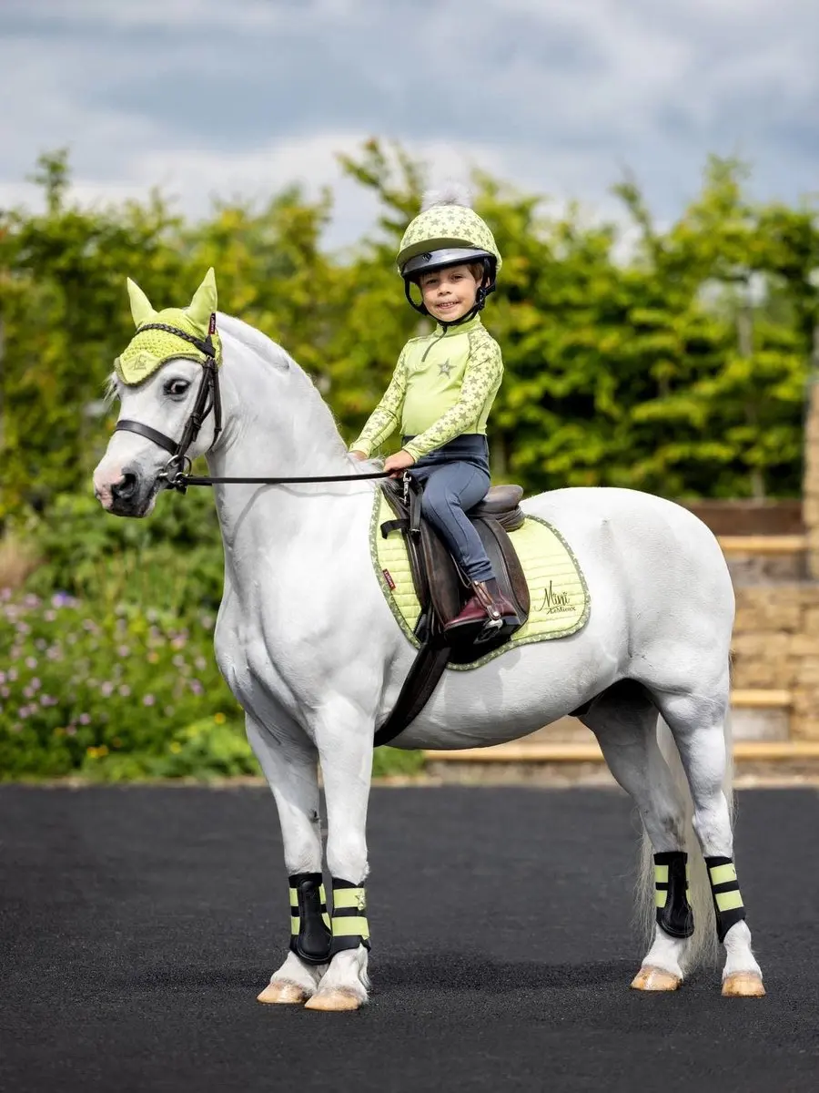 LeMieux Mini Zadeldek Suede Jump Square Vintage Indigo