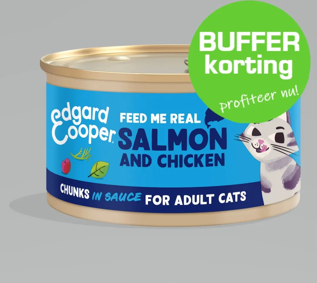 Edgard & Cooper Kattenvoer Chunks Zalm - 85g