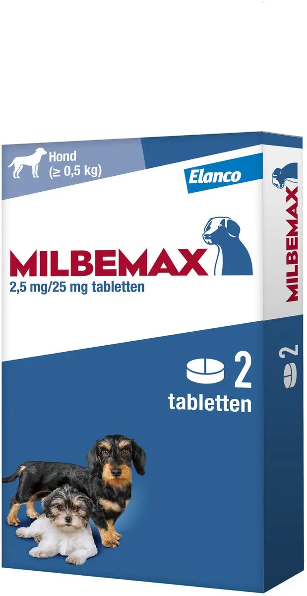 Milbemax Pup & Hond Anti-wormtabletten 2 Stuks - 0,5-10kg