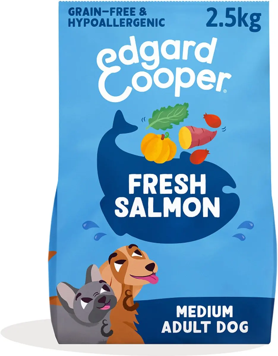 Edgard & Cooper Adult Hondenbrokken Medium Zalm 2.5kg
