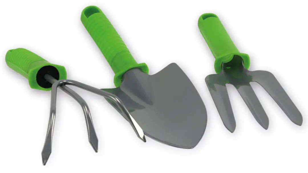 Kinzo Tuingereedschap 37 X 6 X 13 Cm Groen/zilver 3-delig