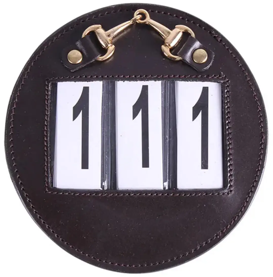 QHP Startnummer Ricki Bruin/Goud - One size - afbeelding 5 van 5