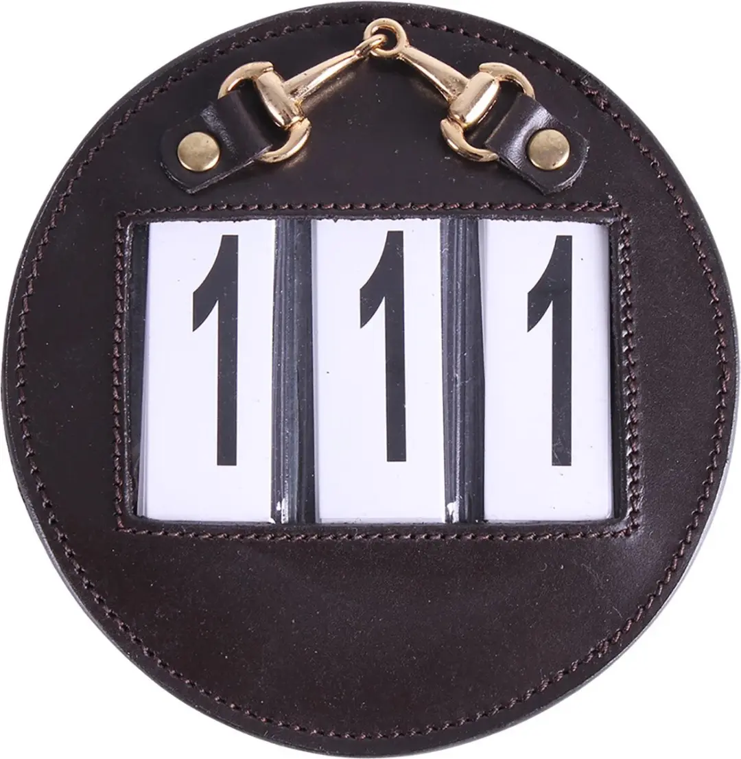 QHP Startnummer Ricki Bruin/Goud - One size - afbeelding 4 van 5