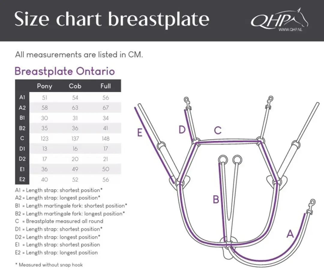 QHP Ontario Borsttuig - Cob Zwart - afbeelding 2 van 3