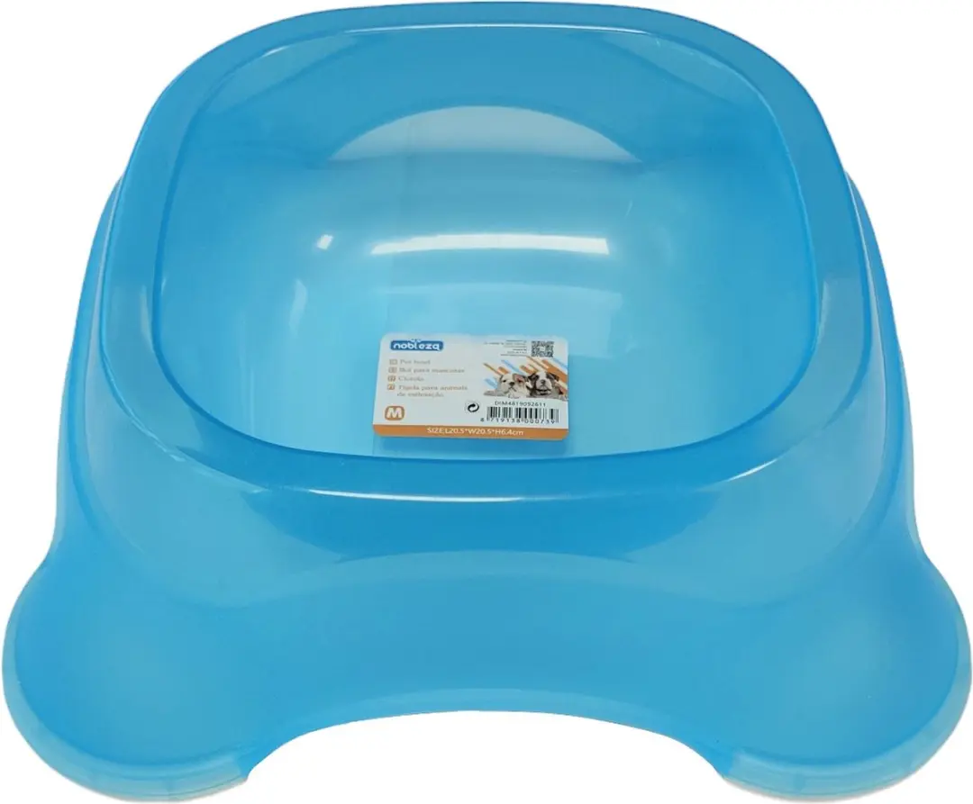 Nobleza Voerbak Drinkbak Hond Blauw M