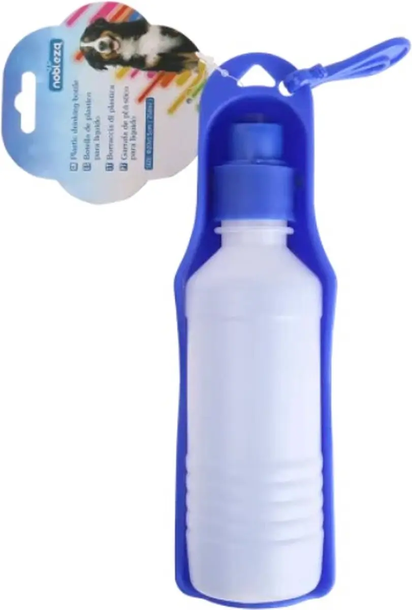 Nobleza Drinkfles Hond Blauw S - 0,25L