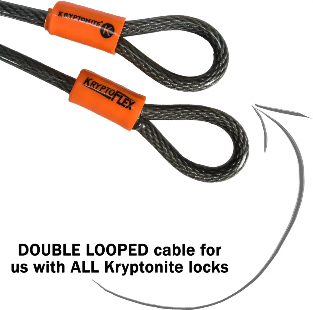 Kryptonite Kryptoflex Kabelslot 213cm - Grijs
