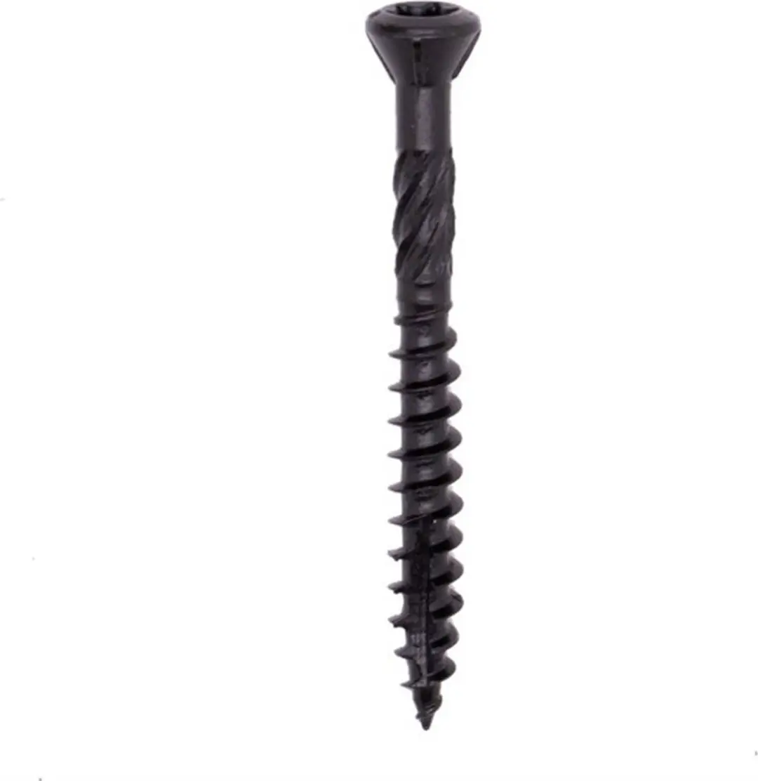 WOODIES® Ultimate Potdekselschroef Torx RVS A1 Zwart 5x50 Deeldraad VE=200