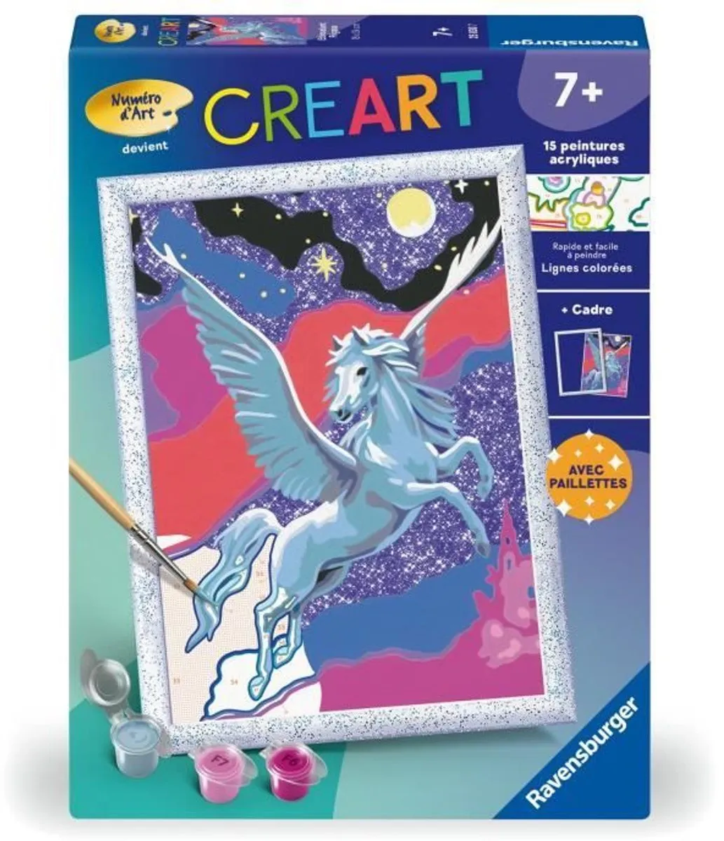 Ravensburger CreArt Kids Sparkling Pegasus Schilderkit 18x24cm - 25830