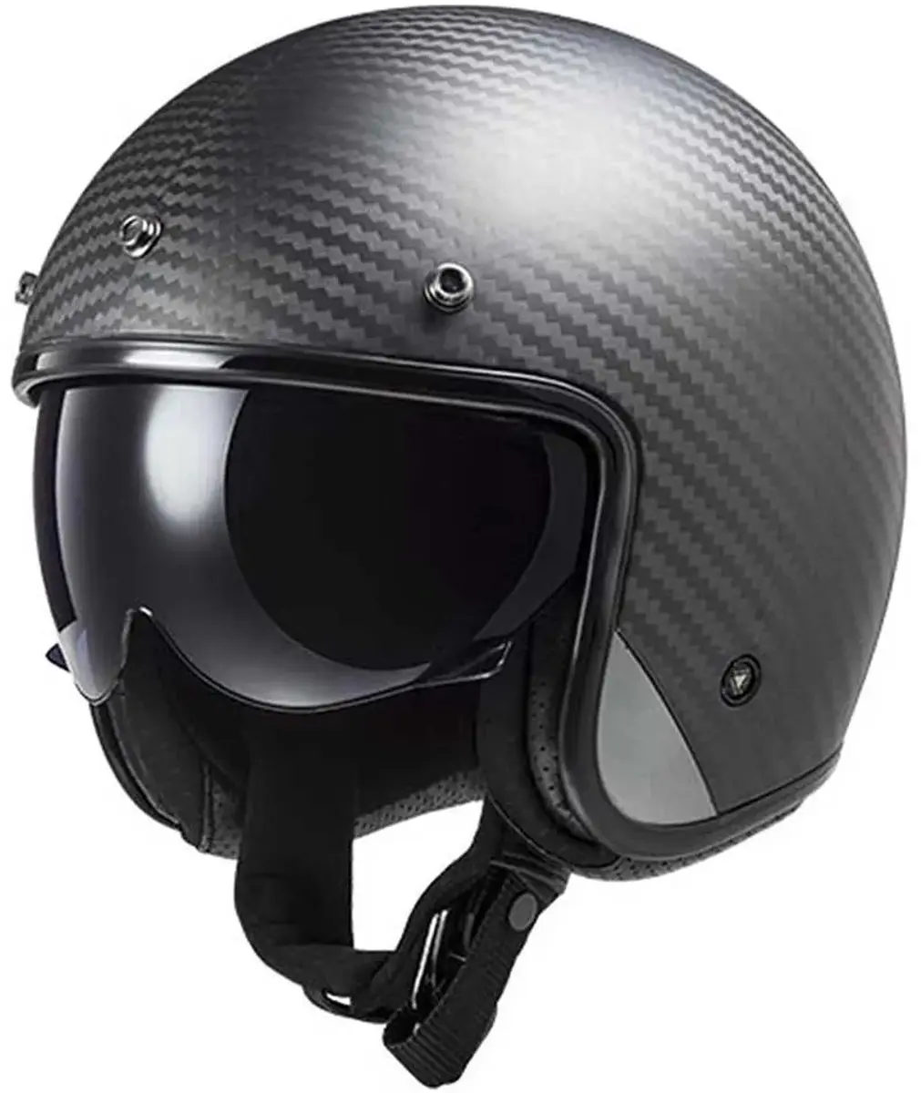 LS2 OF601 Bob II Carbon Jethelm - Maat L - Zwart