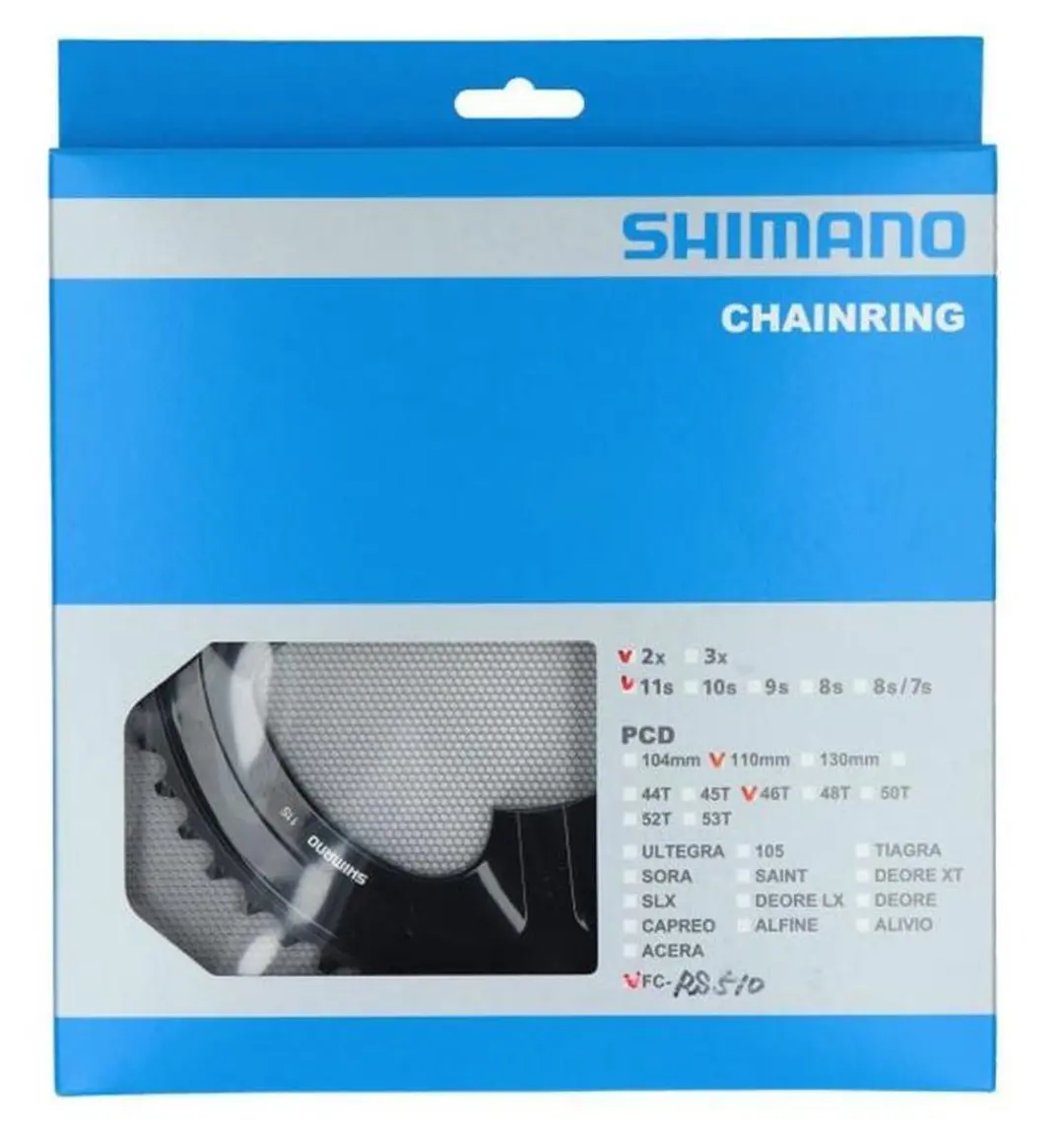 Shimano FC-RS510 Kettingblad 46T - 11-Speed - 110mm BCD - Zwart